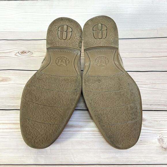 Mephisto Air Jet Derby Mens 8.5 Tan Brown Suede Wingtip Brogue Oxford Dress Shoe - Picture 11 of 14